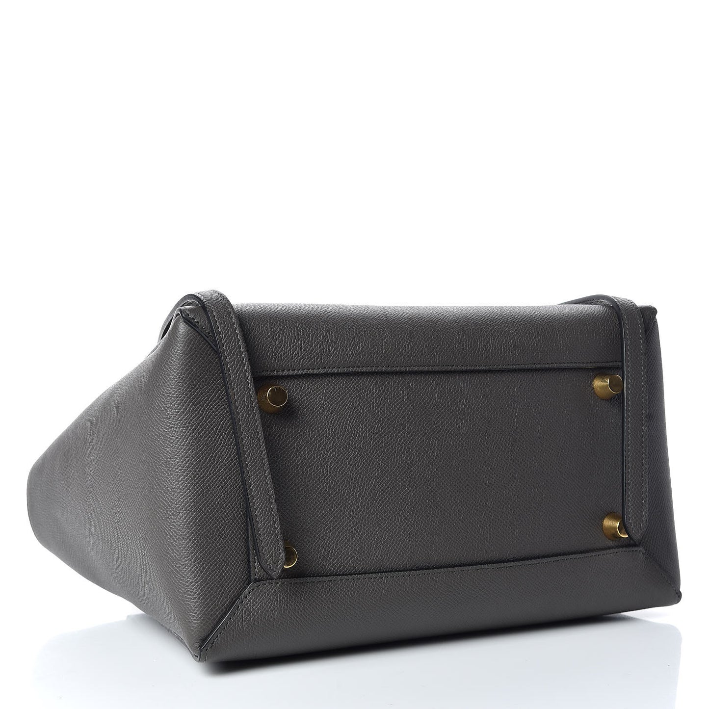 Grained Calfskin Mini Belt Bag Grey