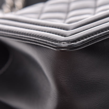 Chanel Calfskin Quilted Medium Boy Flap Black 9 of 18