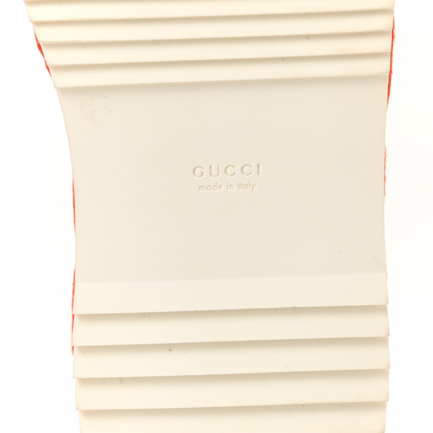 Gucci Terry Cloth GG Monogram Angelina Platform 55mm Slide Sandals 40 Deep Orange 6 of 9