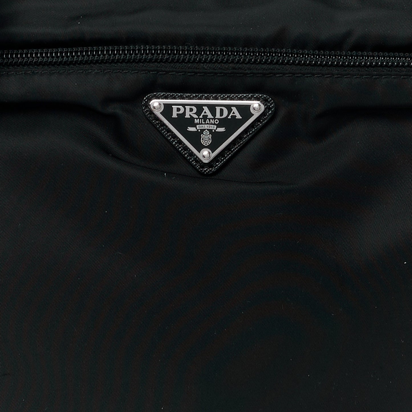 Nylon Vela Flat Messenger Bag Black