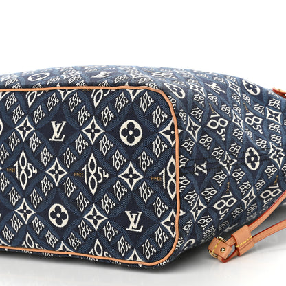 Louis Vuitton Jacquard Since 1854 Neverfull MM Blue 9 of 10