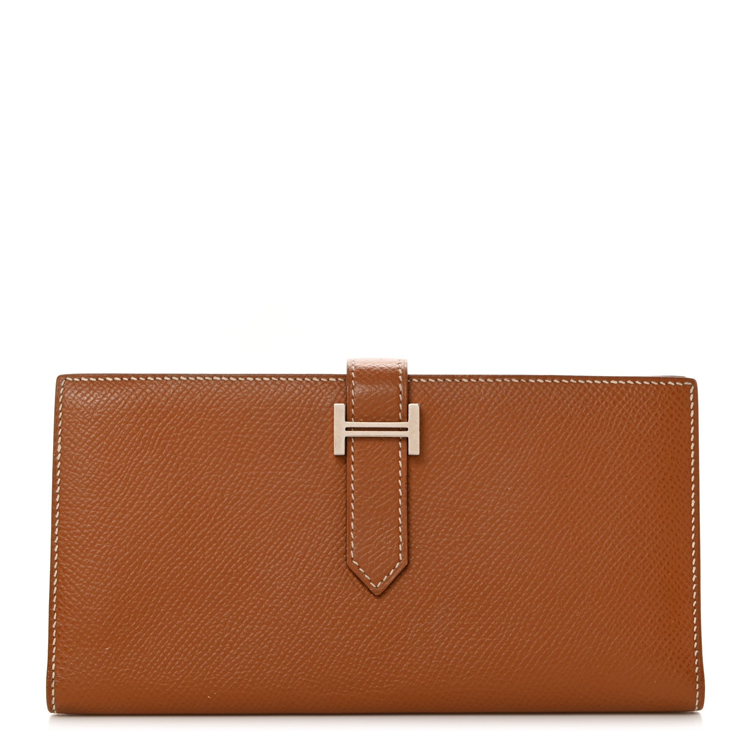 Hermes Epsom Bearn Gusset Wallet Gold 1 of 9