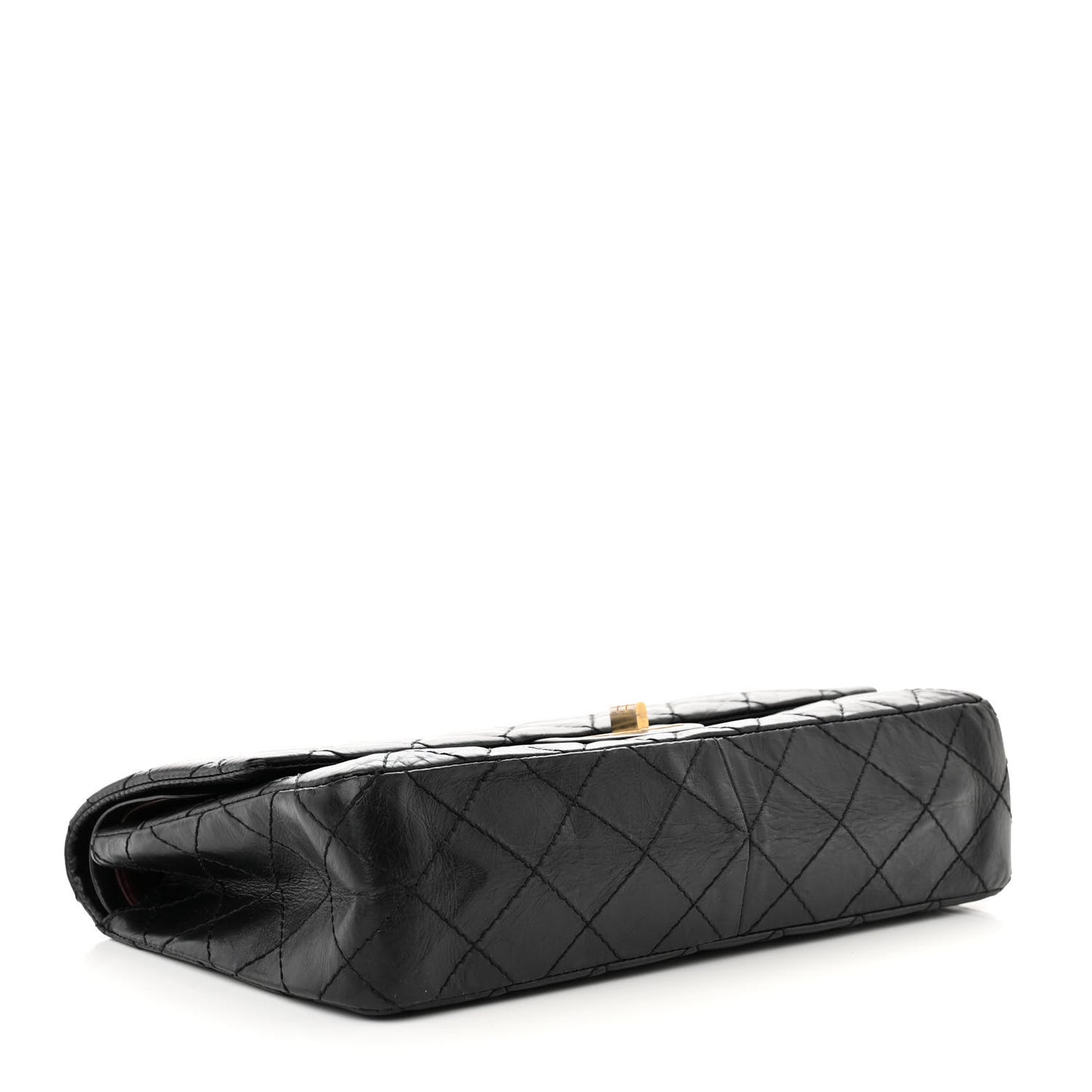 Aged Calfskin Quilted 50th Anniversary 2.55 Reissue 226 Flap Black