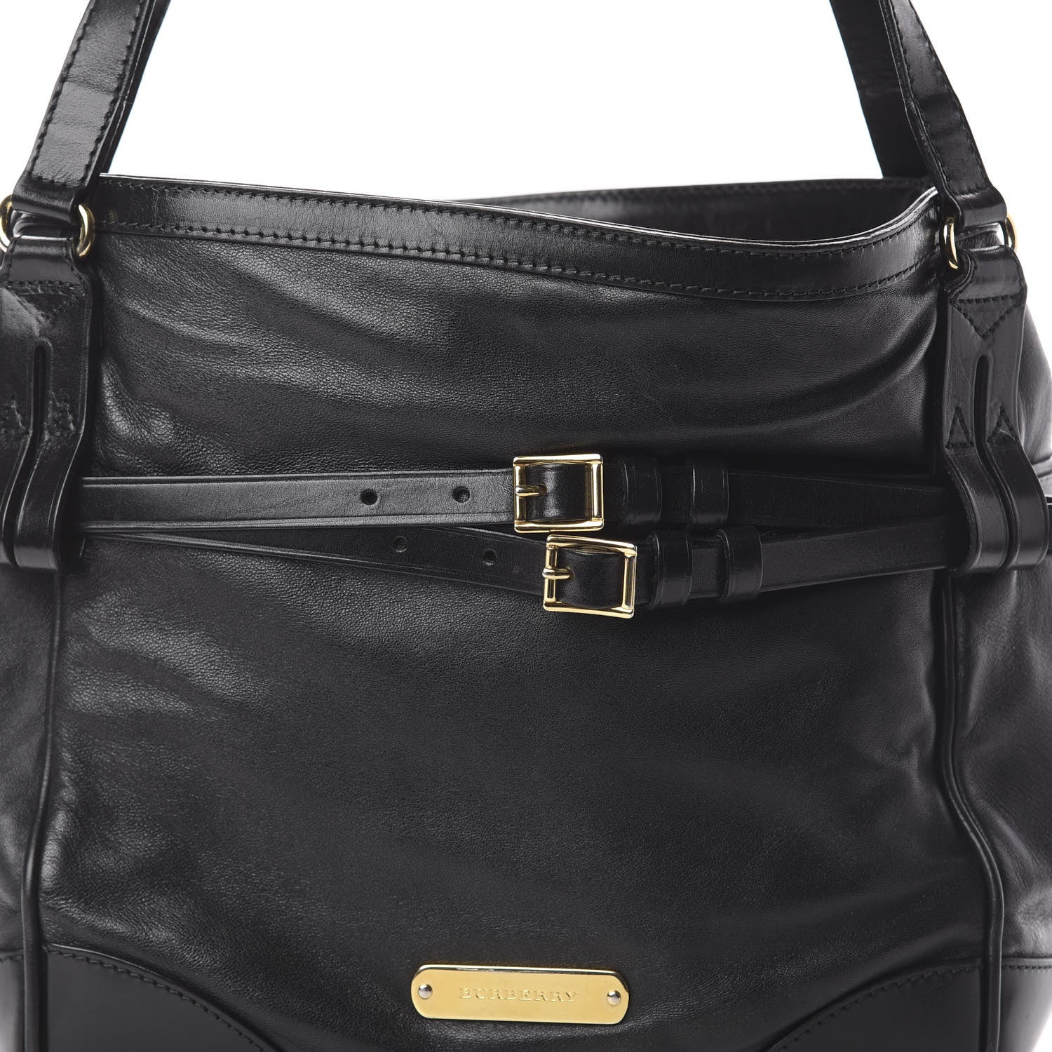 Burberry Soft Bridle Calfskin Small Canterbury Tote Black 9 of 9