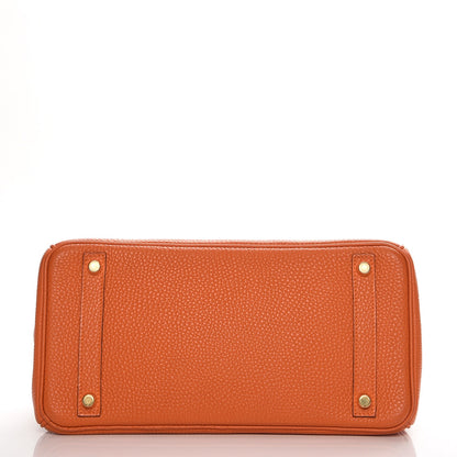 Hermes Togo Birkin 30 Orange 6 of 28