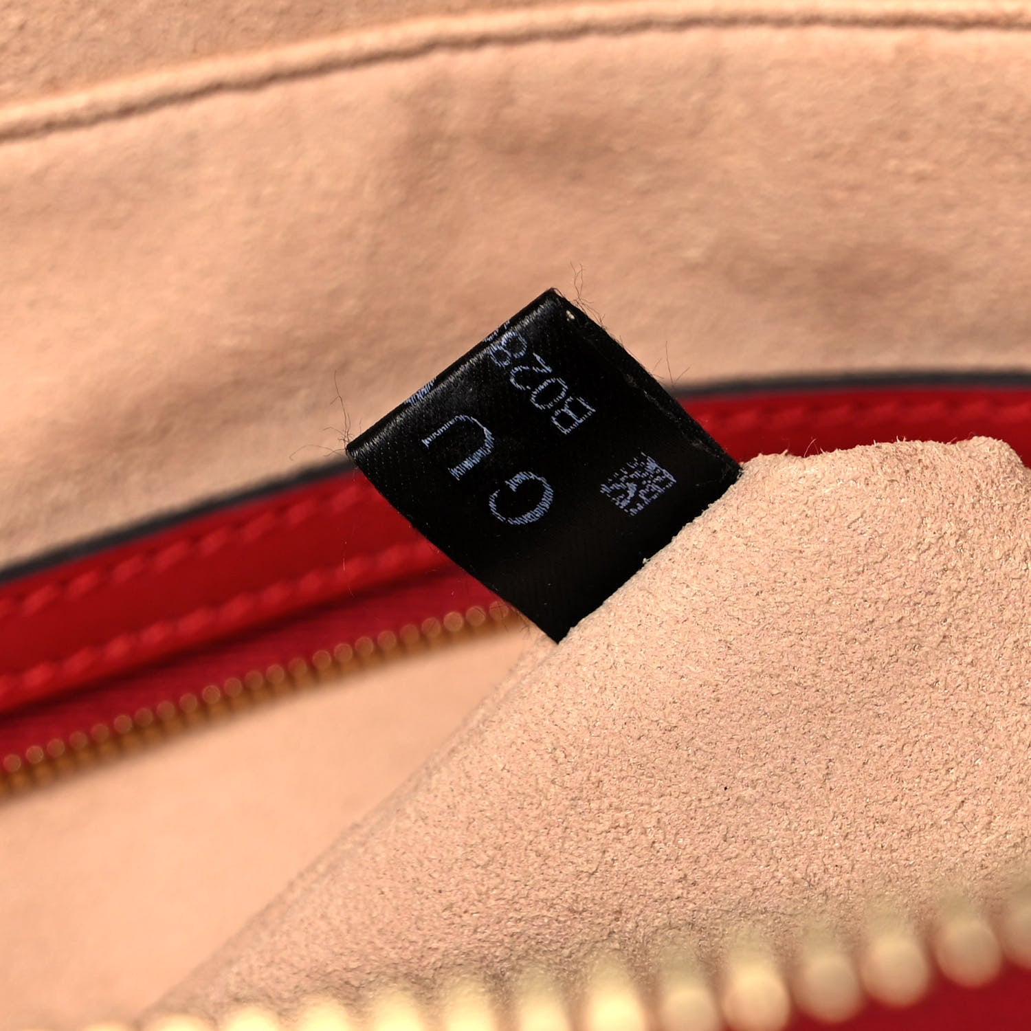 Gucci GG Supreme Monogram Blooms Medium Zippered Bucket Tote Beige Blue Navy Hibiscus Red 8 of 13