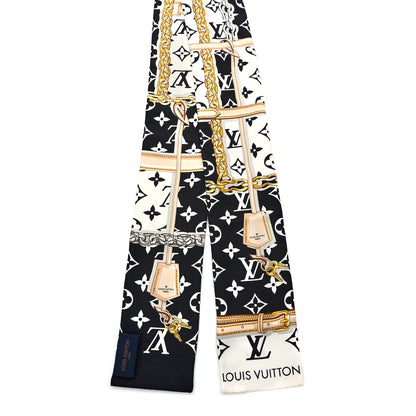 Louis Vuitton Silk Monogram Confidential Bandeau Black 2 of 5