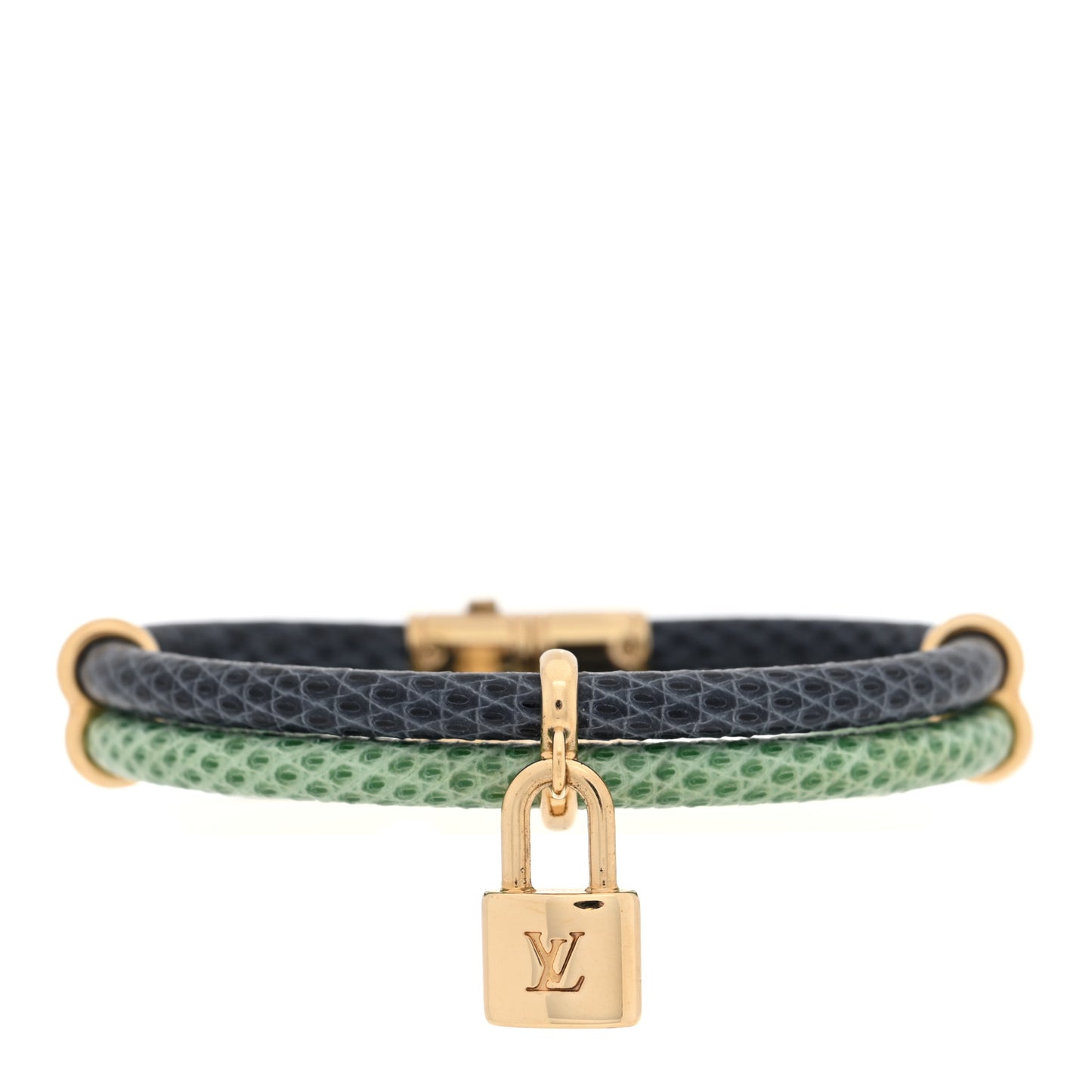Snakeskin Keep It Twice Bracelet Blue Green