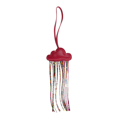 Hermes Swift Silk Twill Cord Cloud Bag Charm Rose Pourpre 1 of 4