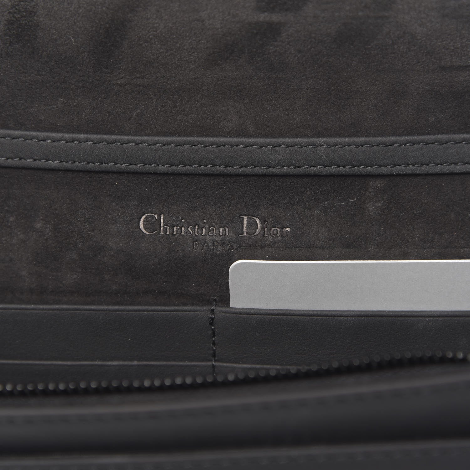 Christian Dior Ultra Matte Calfskin Diorama Wallet on Chain Pouch Black 6 of 11