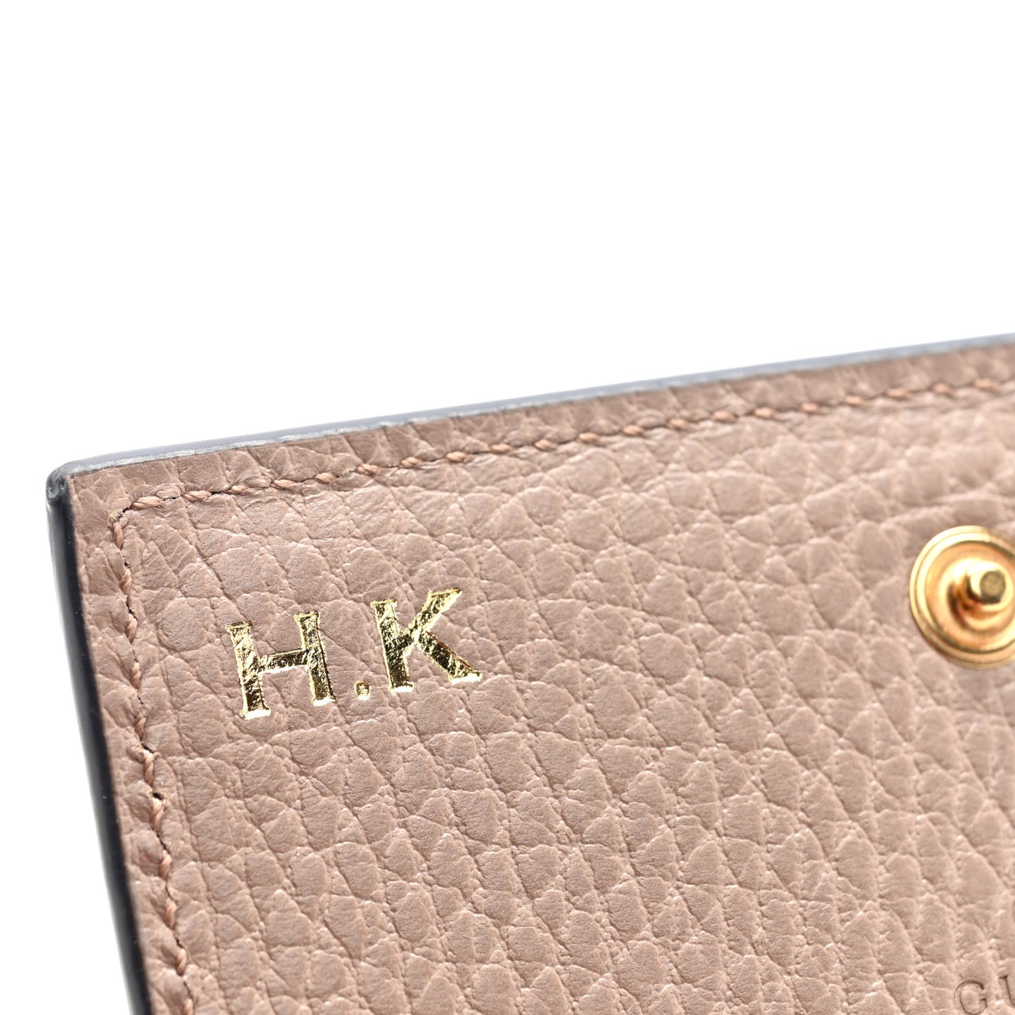 Dollar Calfskin GG Supreme Monogram GG Marmont Card Case Porcelain Rose Beige Ebony