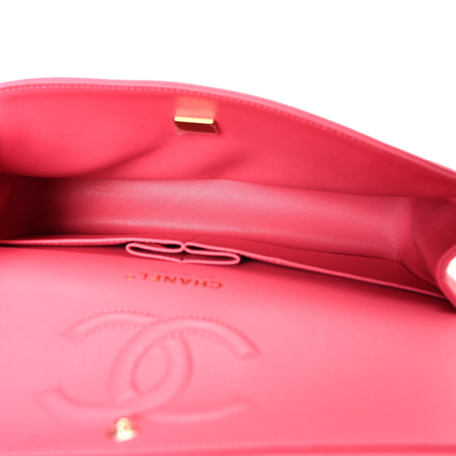 Chanel Caviar Quilted Medium Double Flap Pink 5 of 10