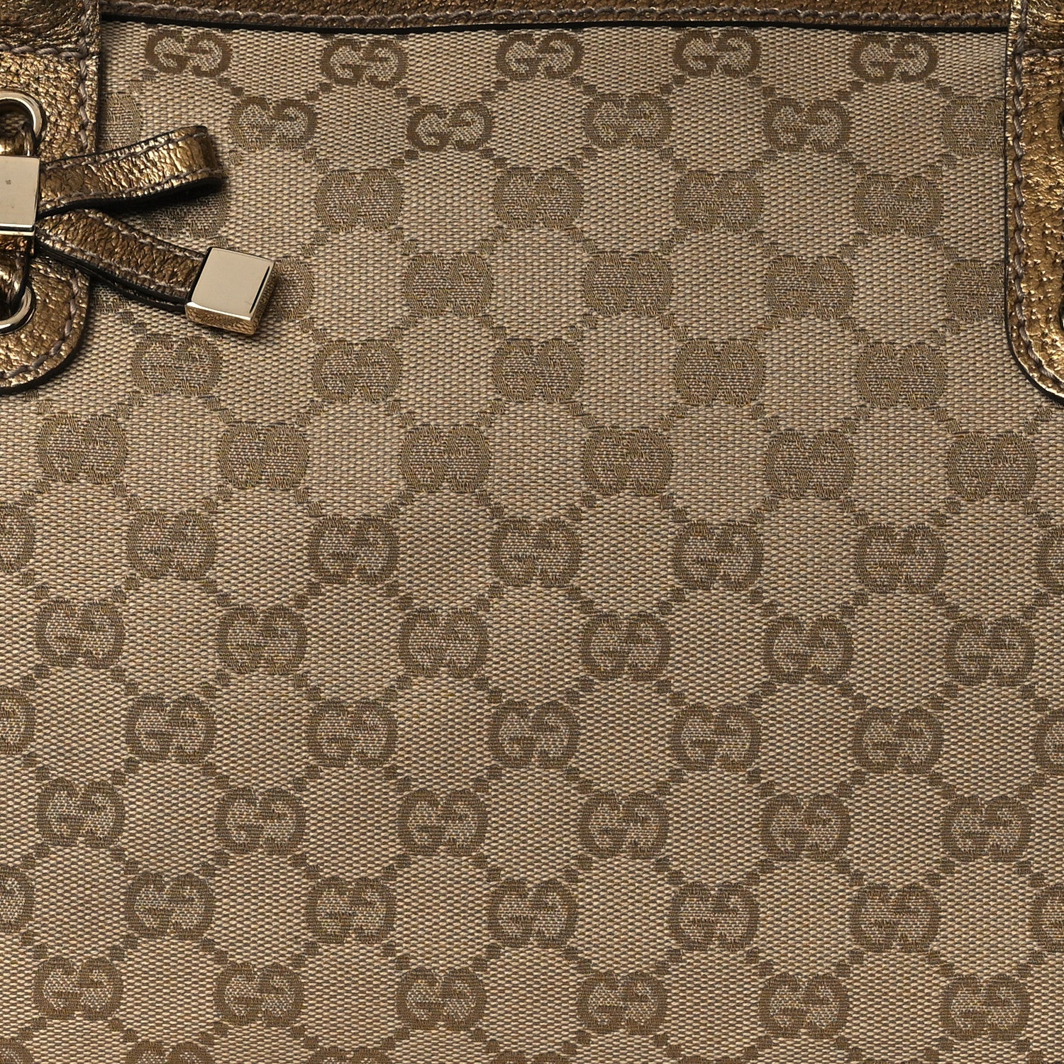 Gucci Monogram Medium Princy Tote Gold 9 of 11
