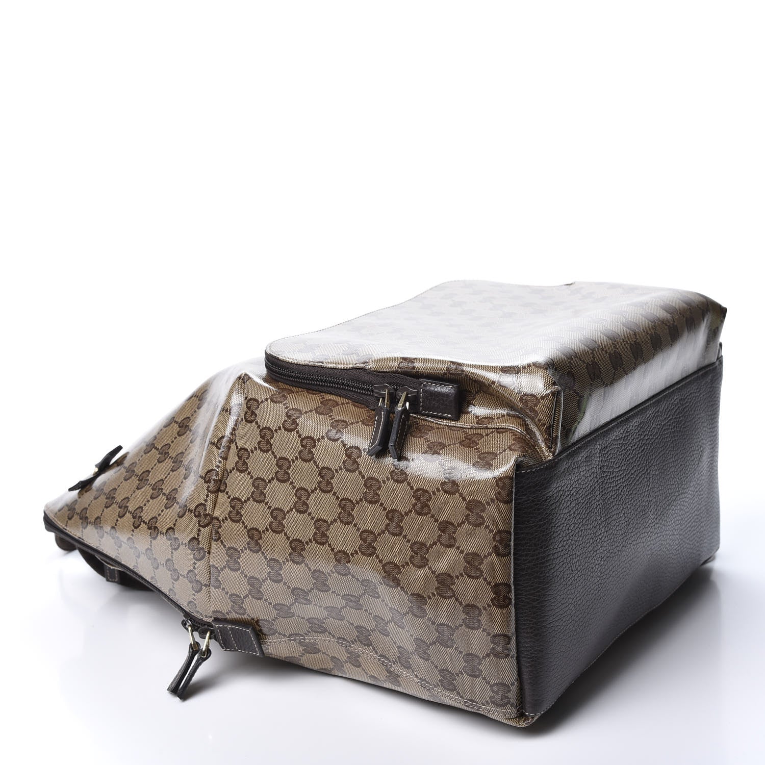 Gucci Crystal Monogram Backpack Dark Brown 3 of 11