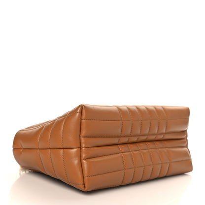 Burberry Lambskin Quilted Small Soft Lola Bag Maple Brown 4 of 8