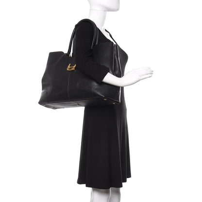 Fendi Vitello Elite Chameleon Shopper Tote Black 2 of 13