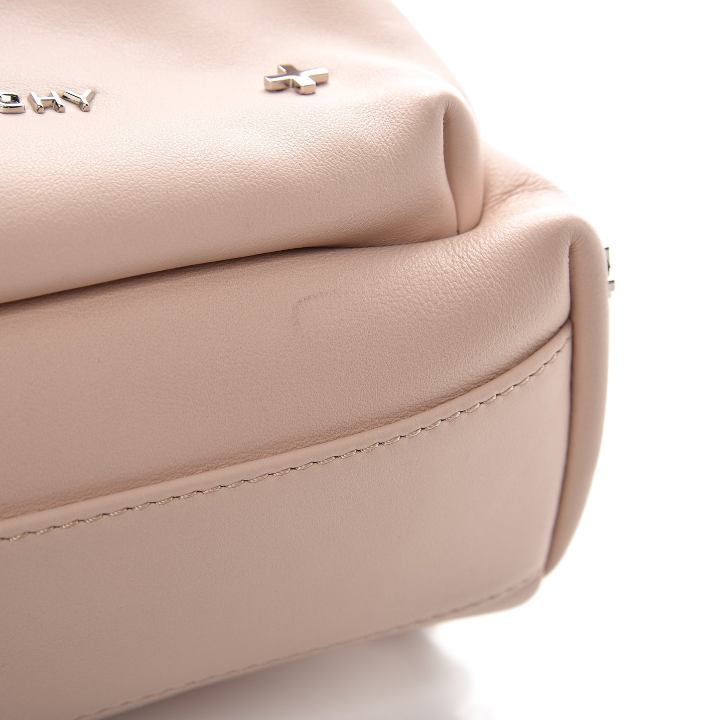 Smooth Calfskin Nano Cross Backpack Nude Pink
