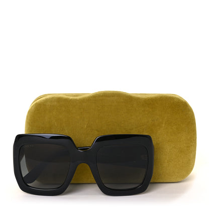 Gucci Acetate Square Frame Sunglasses GG0053S Black 8 of 8