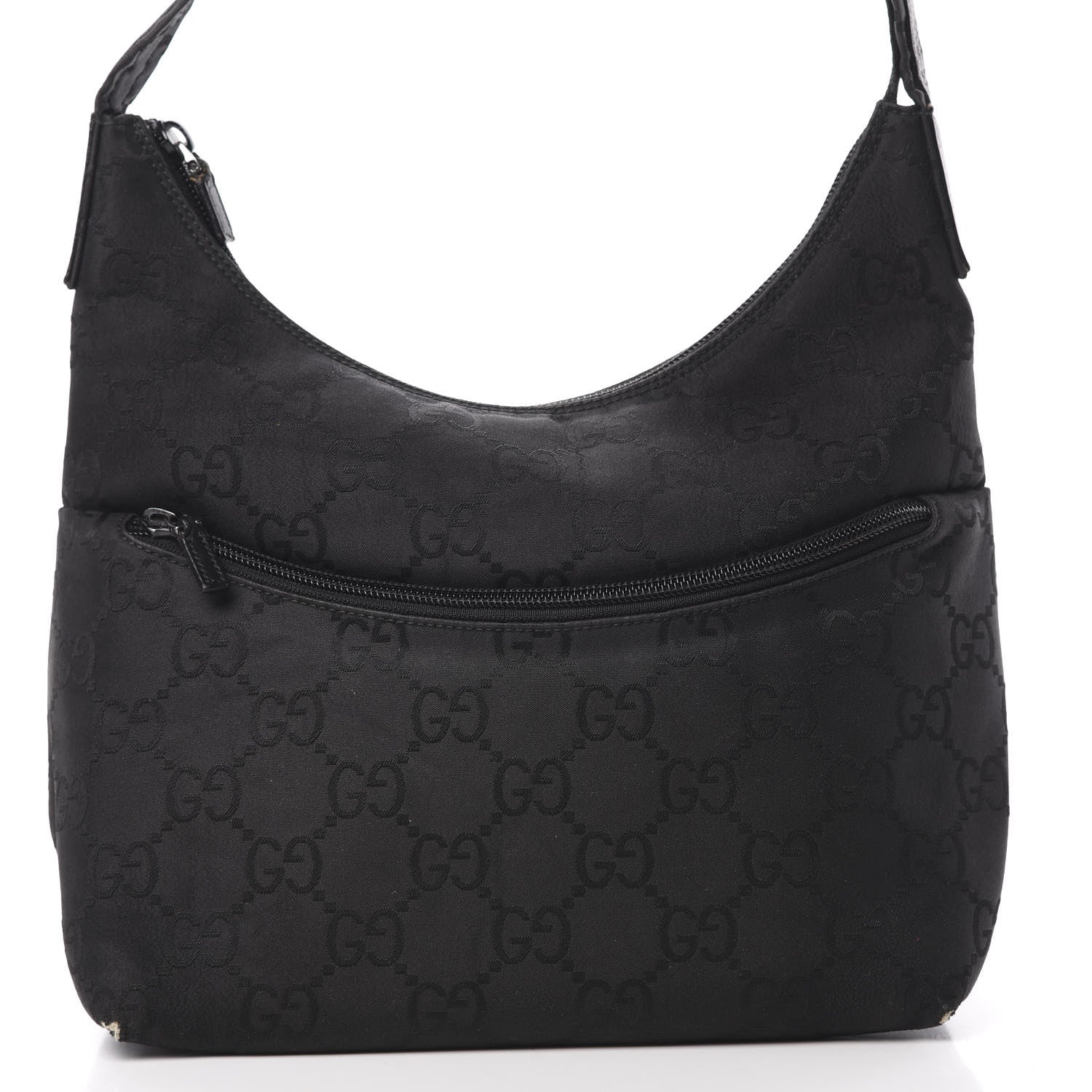 Gucci Nylon Monogram Small Hobo Black 8 of 15