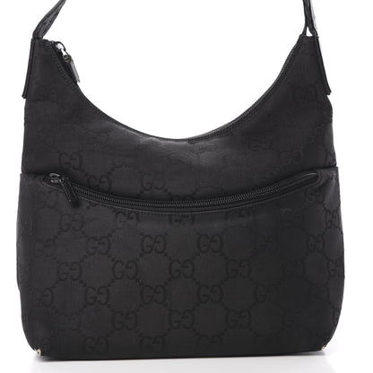 Gucci Nylon Monogram Small Hobo Black 8 of 15