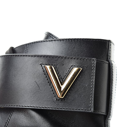 Louis Vuitton Calfskin Wonderland Ranger Boots 37 Black 9 of 11
