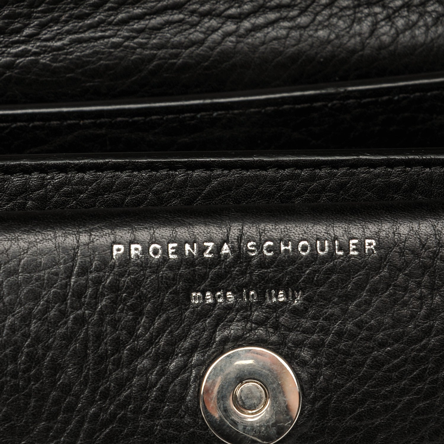 Proenza Schouler Textured Calfskin Mini PS11 Classic Shoulder Bag Black 7 of 7