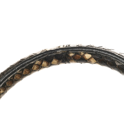 Saint Laurent Grained Calfskin Python Embossed Small Sac De Jour Black 13 of 13