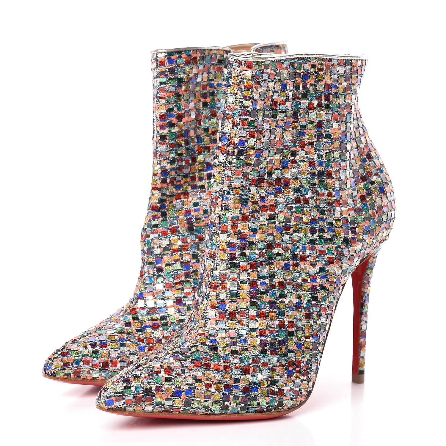 Christian Louboutin Tressage Vitraux So Kate Booty 100 Ankle Boots 35 Multi 3 of 9
