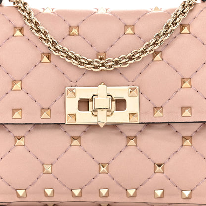 Valentino Garavani Nappa Small Rockstud Spike Shoulder Bag Water Rose 8 of 15