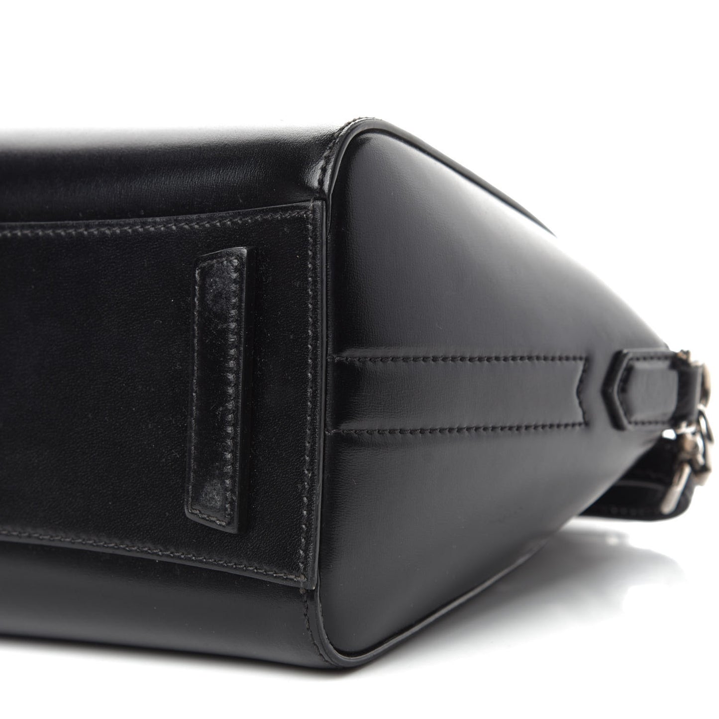 Shiny Lord Calfskin Mini Antigona Black