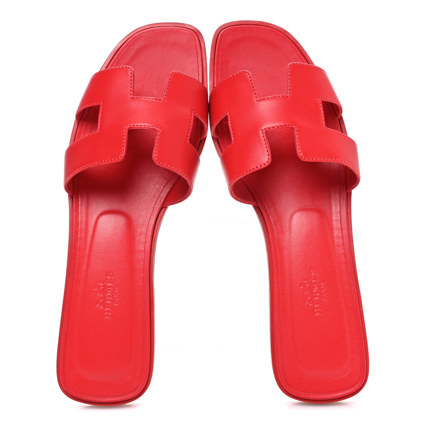 Calfskin Oran Sandals 41 Rouge Bali