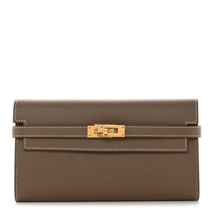 Hermes Epsom Kelly Longue Wallet Etoupe 1 of 8