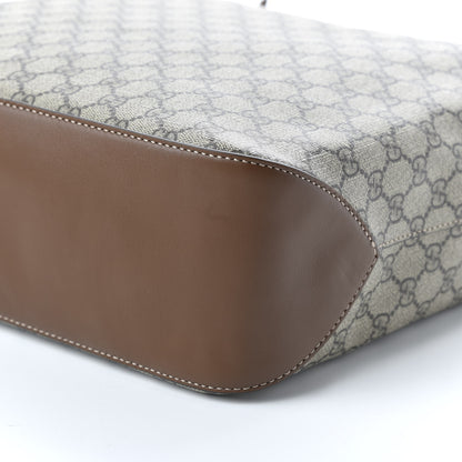 Gucci GG Supreme Monogram Large Linea A Hobo Light Brown 7 of 10