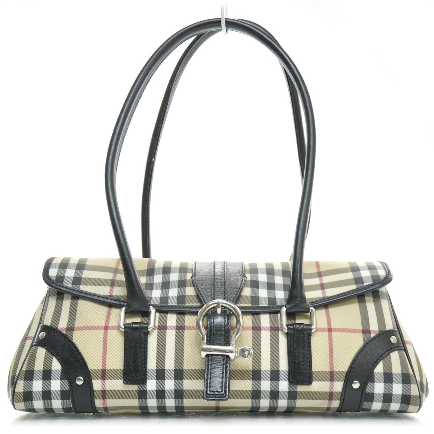 Nova Check Buckle Shoulder Bag