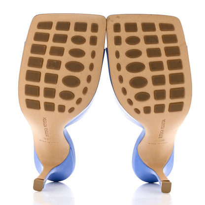 Bottega Veneta Lambskin Stretch Mule Sandals 39.5 Aquarium 5 of 9