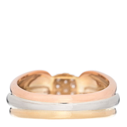 Cartier 18K Pink Yellow White Gold Diamond Ring 50 5.25 3 of 4