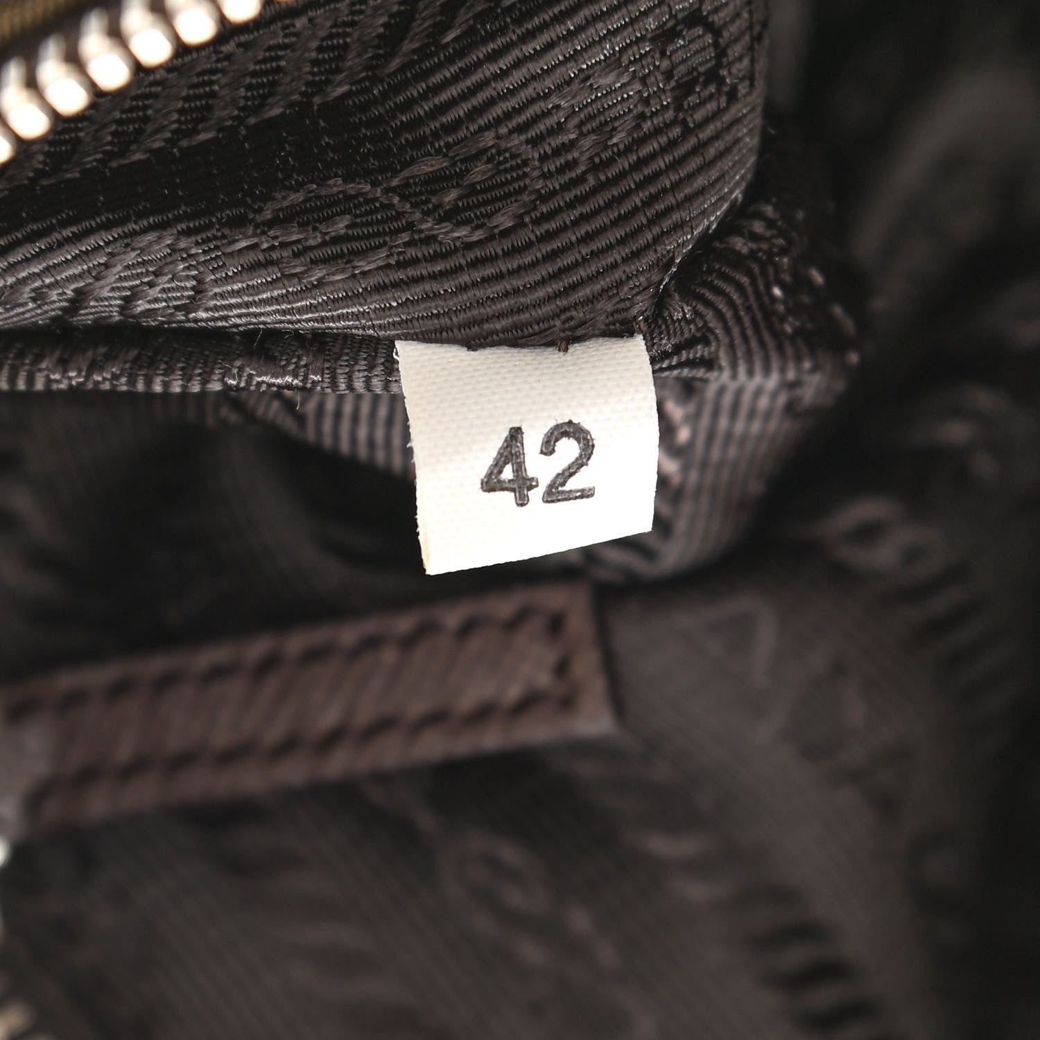 Prada Tessuto Nylon Shoulder Bag Brown 6 of 11