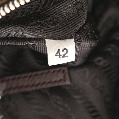 Prada Tessuto Nylon Shoulder Bag Brown 6 of 11