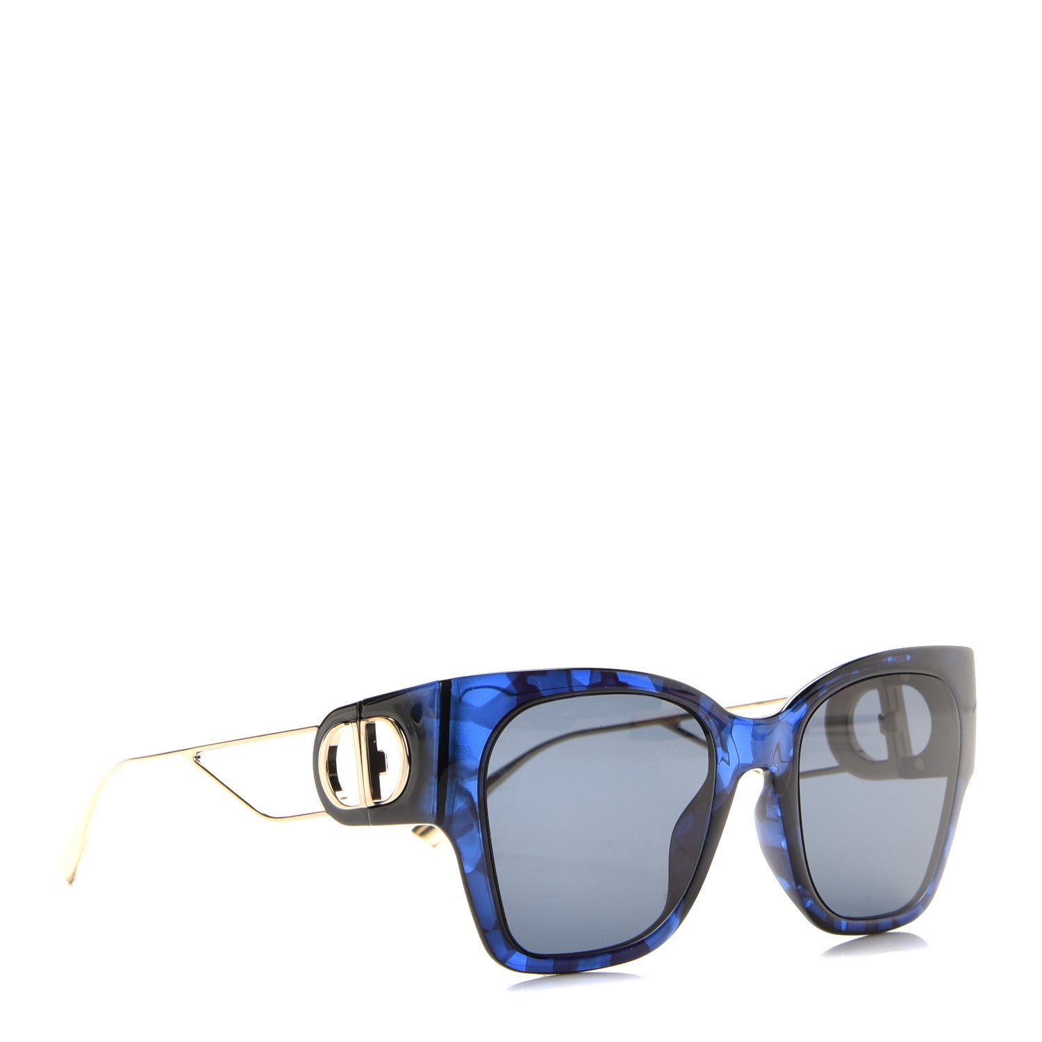 Christian Dior Acetate Rectangular 30 Montaigne 1 Sunglasses Blue 2 of 5