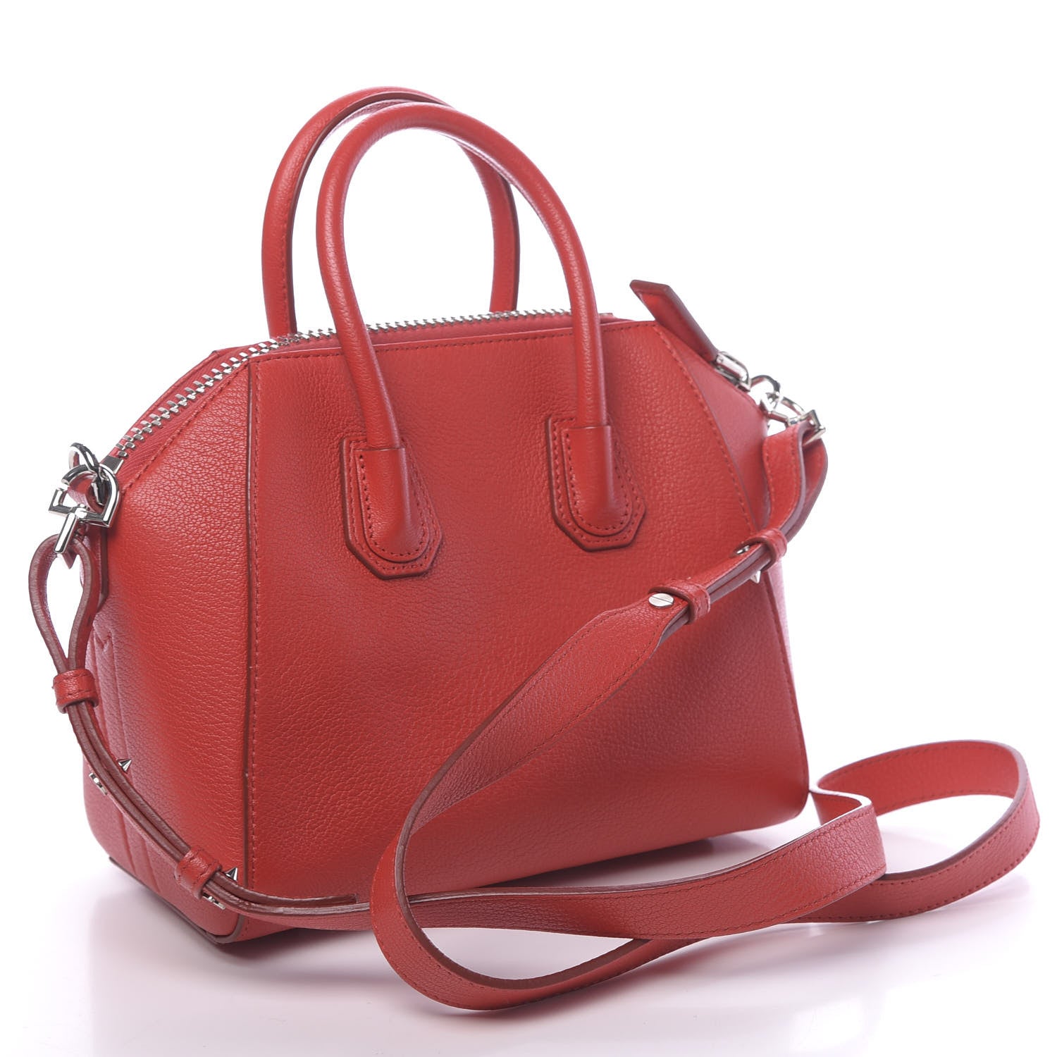 Givenchy Sugar Goatskin Mini Antigona Medium Red 3 of 10