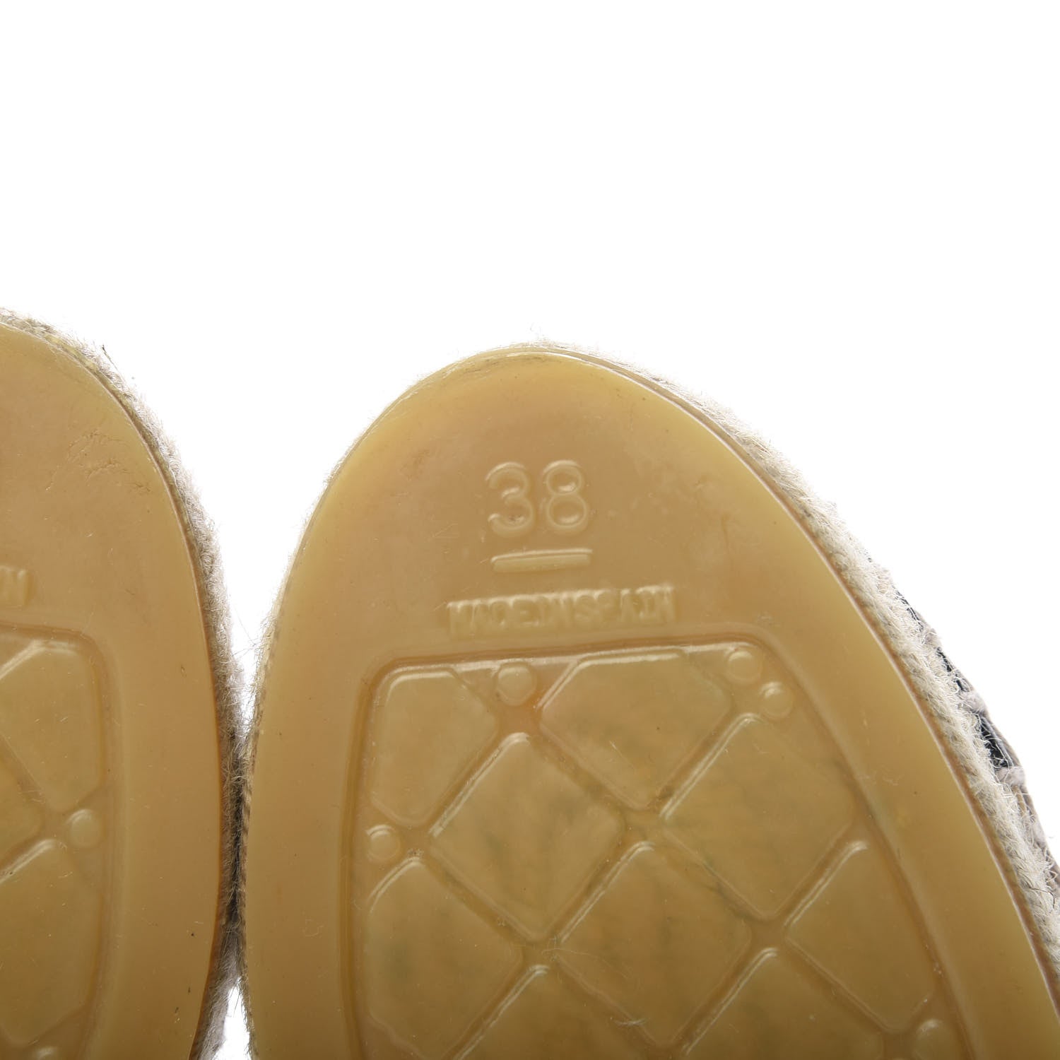 Chanel Lambskin CC Espadrilles 38 Beige Black 7 of 12