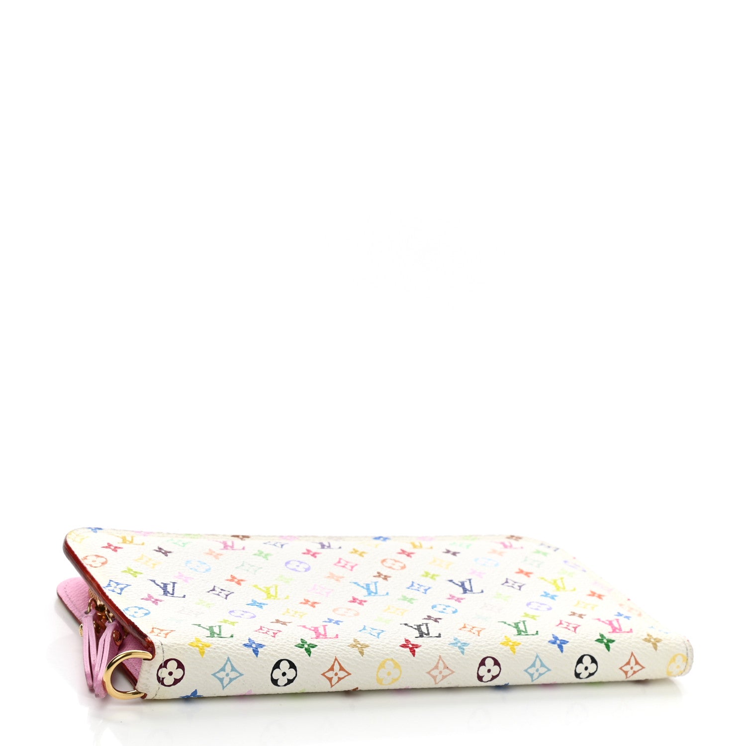 Louis Vuitton Monogram Multicolor Insolite Wallet White Litchi 4 of 9