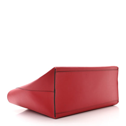 Givenchy Calfskin Medium GV Shopper Tote Dark Red 4 of 11