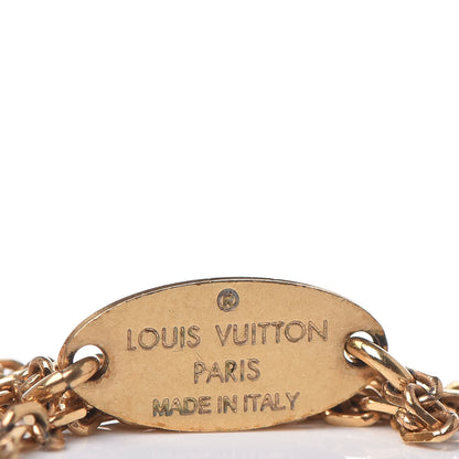 Louis Vuitton Large Essential V Necklace Gold 7 of 7