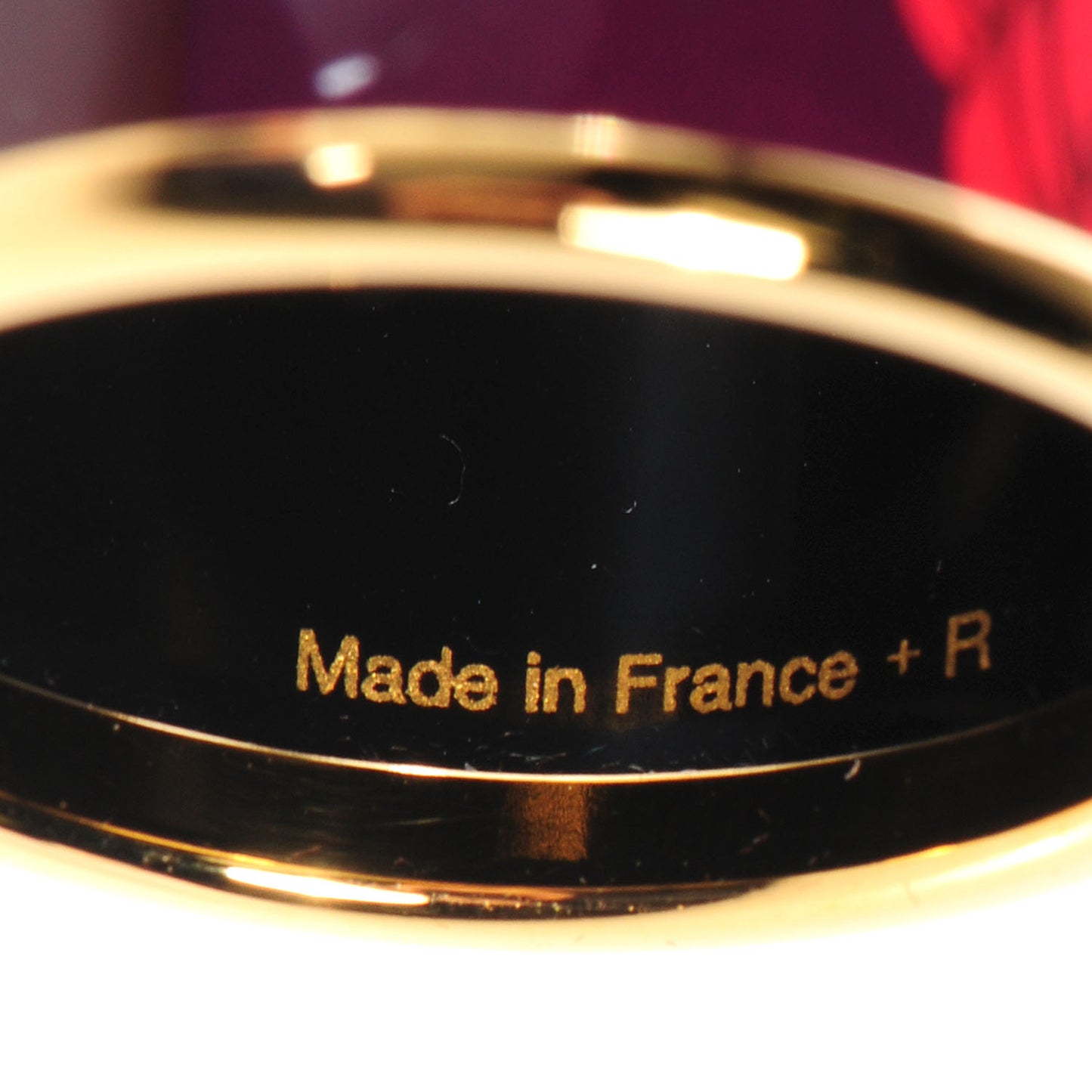 Enamel Printed Della Cavalleria Scarf Ring