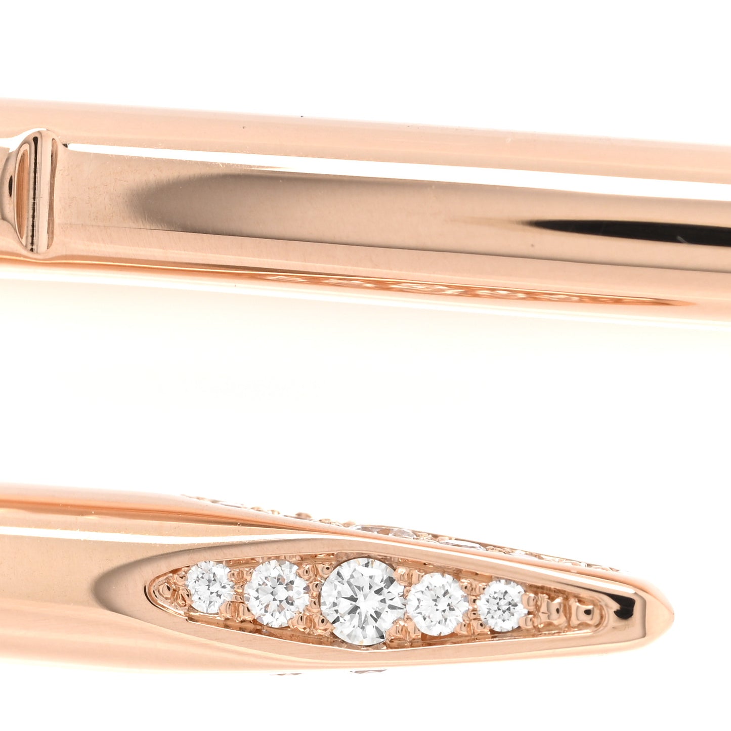18K Pink Gold Diamond Juste Un Clou Bracelet 19