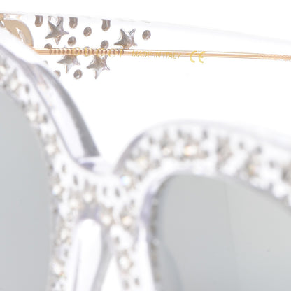 Gucci Acetate Crystal Oversize Mirrored Star Sunglasses GG0116S 6 of 8