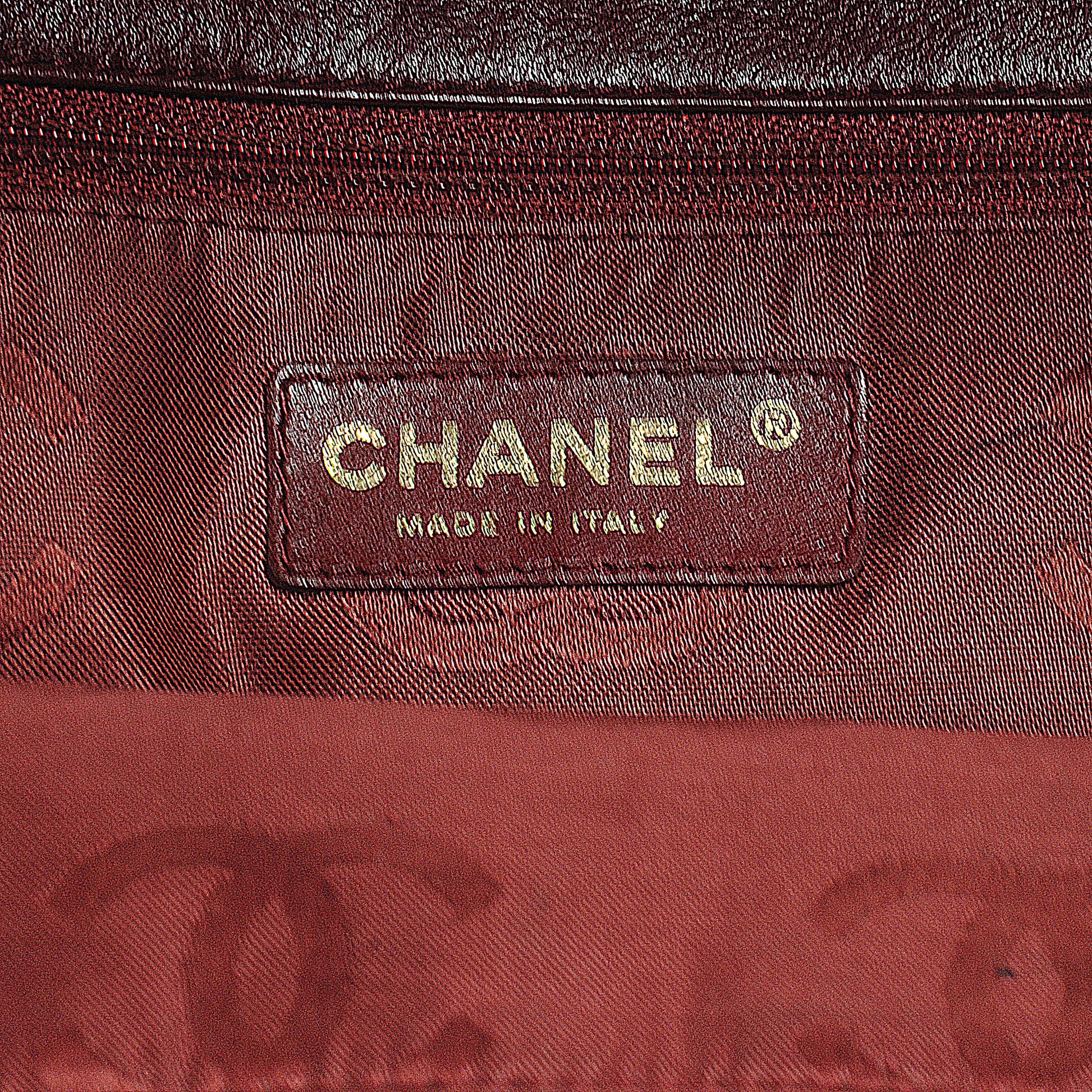 Chanel Leather CC Shoulder Bag Red 5 of 7