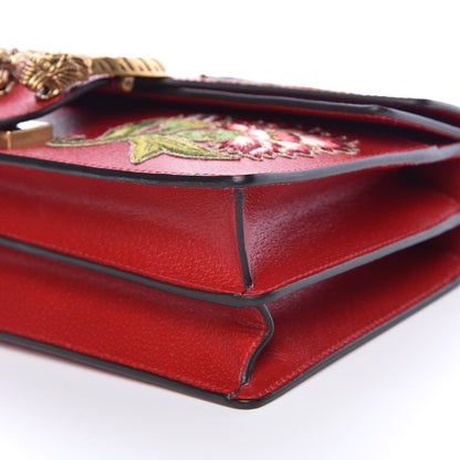 Gucci Calfskin Web Floral Embroidered Small Dionysus Shoulder Bag Hibiscus Red 12 of 12