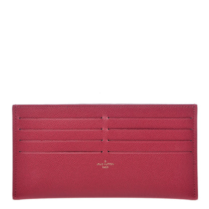 Louis Vuitton Calfskin Felicie Card Holder Insert Fuchsia 1 of 7